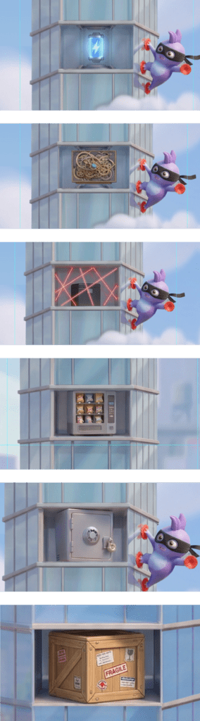 Mid fi Tower heist concept Ai generated